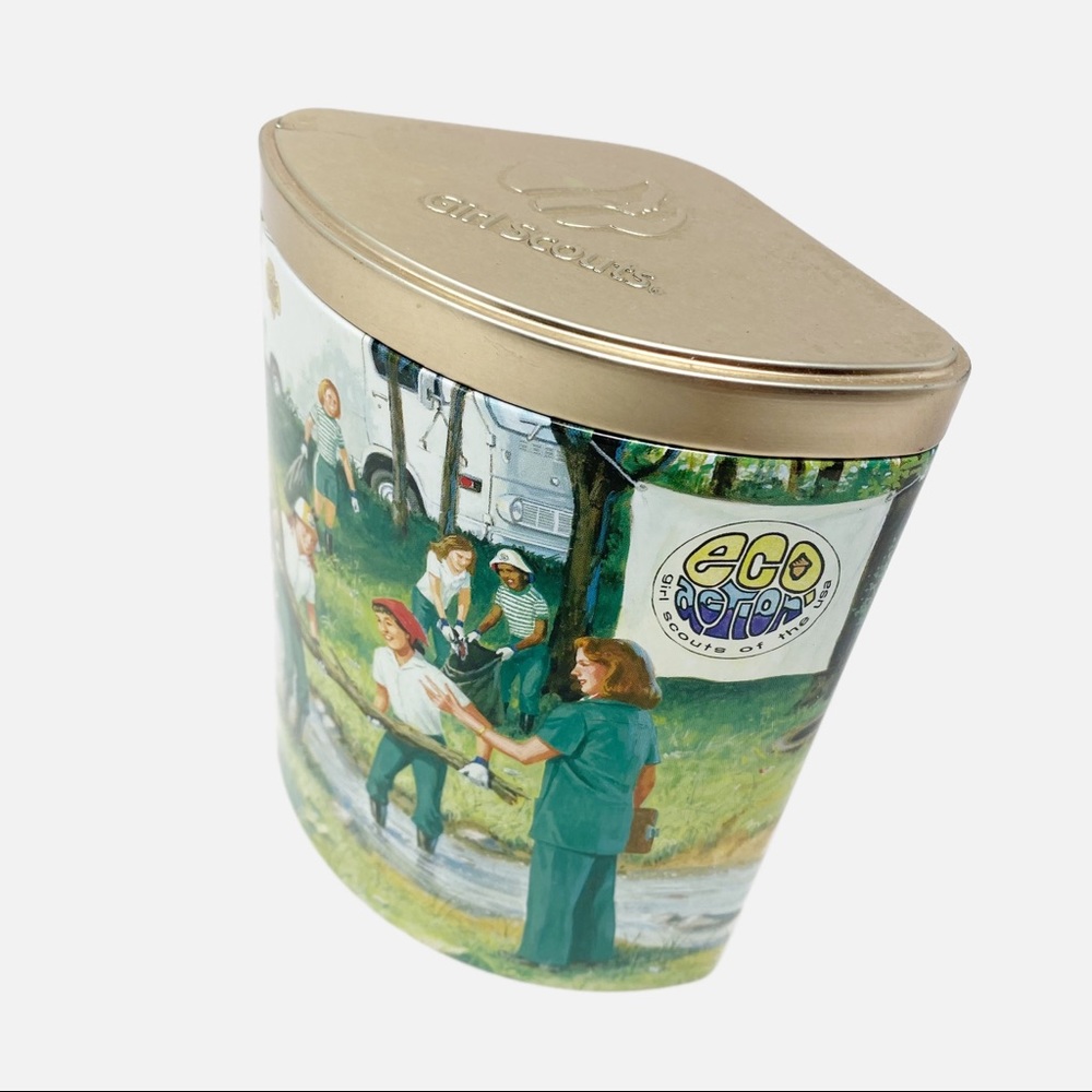 💋3/$20💋 VTG Girl Scouts Metal Cookie Tin